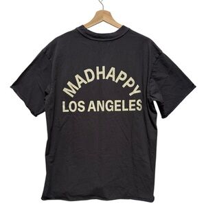 Mad Happy Los Angeles Distressed Graphic Tee Shirt Size Medium